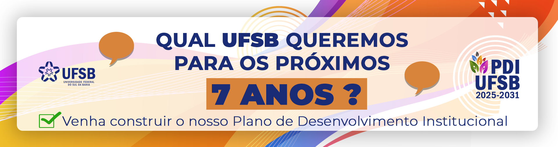 Participe da elaboração do Plano de Desenvolvimento Institucional 2025-2031